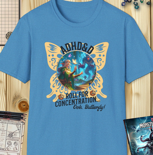 ADHD&D Dungeons and Dragons T-Shirt for those with a little ADHD!