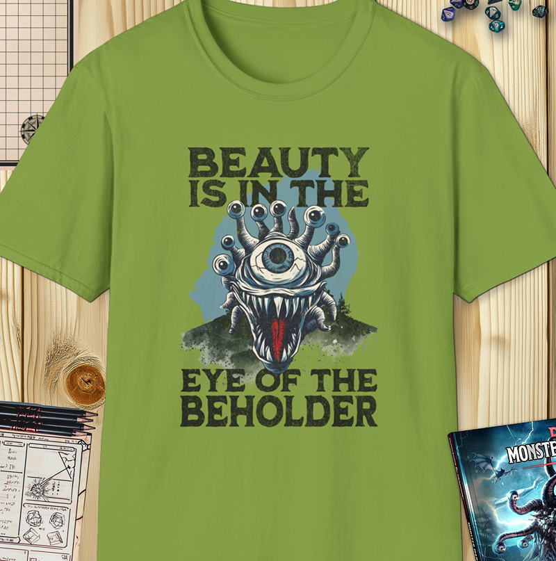 Beauty Is in the Eye of the Beholder Shirt – Funny D&D Monster Design