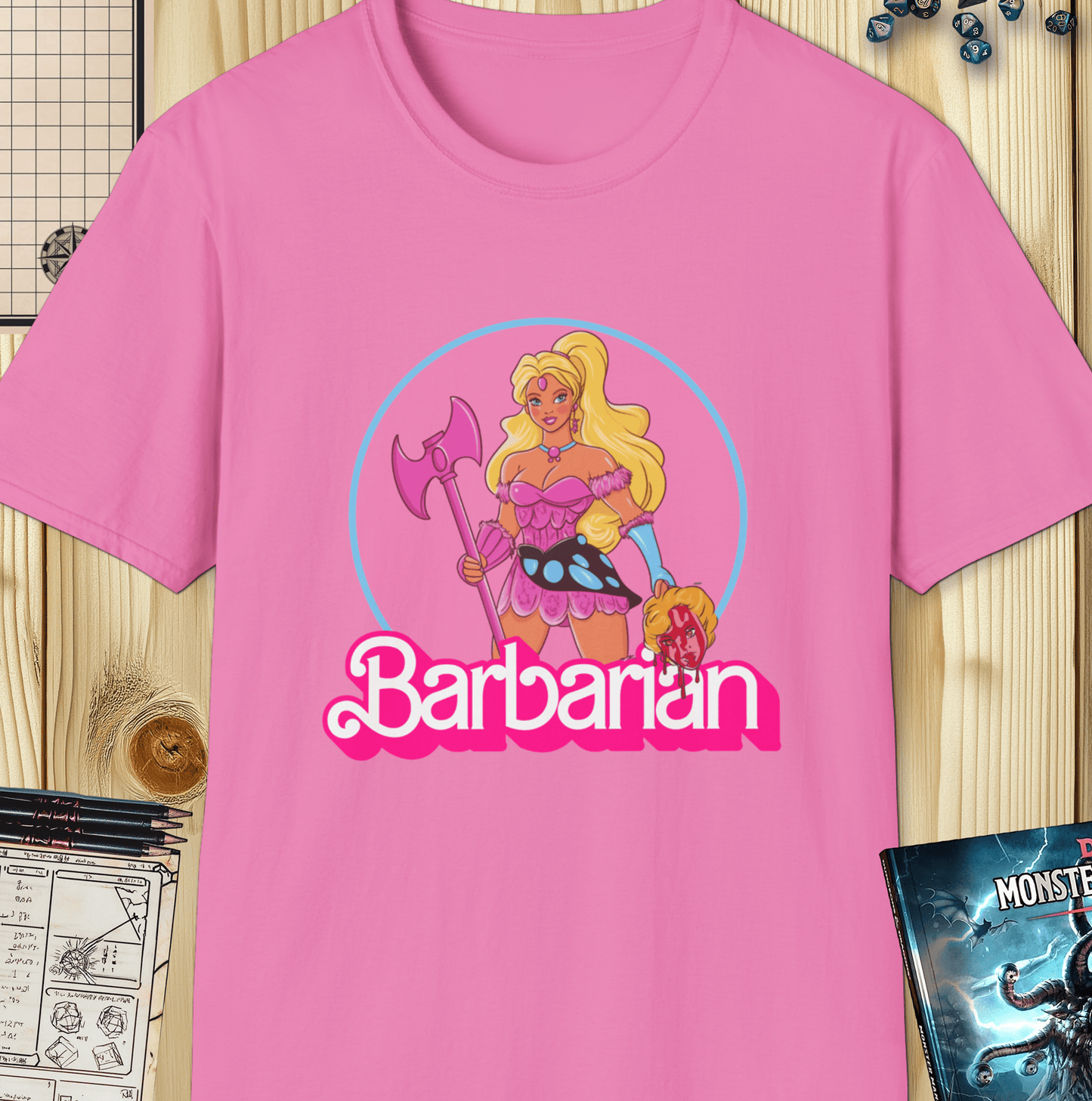 Barbarian Doll – Battle-Ready with a Pink Twist