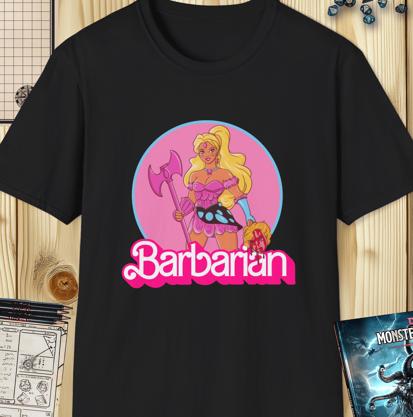 Barbarian Doll – Battle-Ready with a Pink Twist