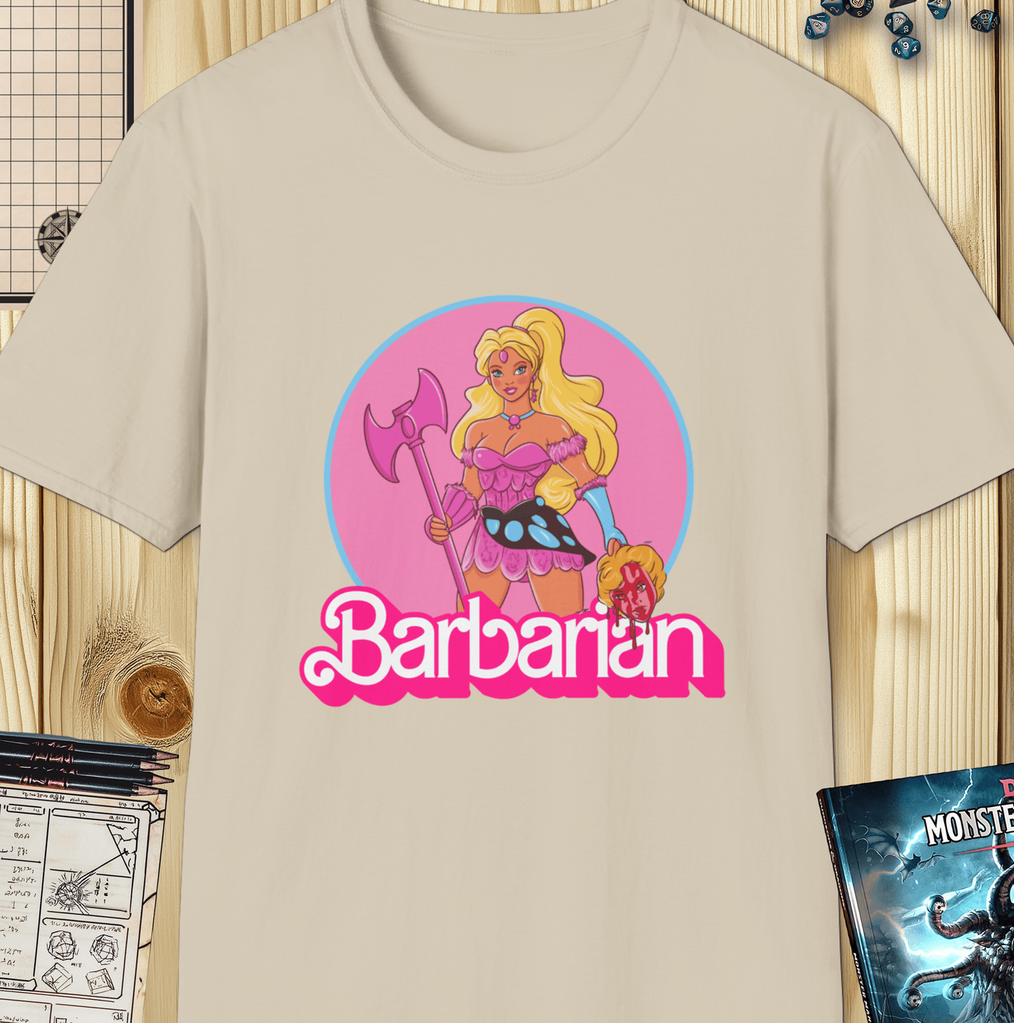 Barbarian Doll – Battle-Ready with a Pink Twist